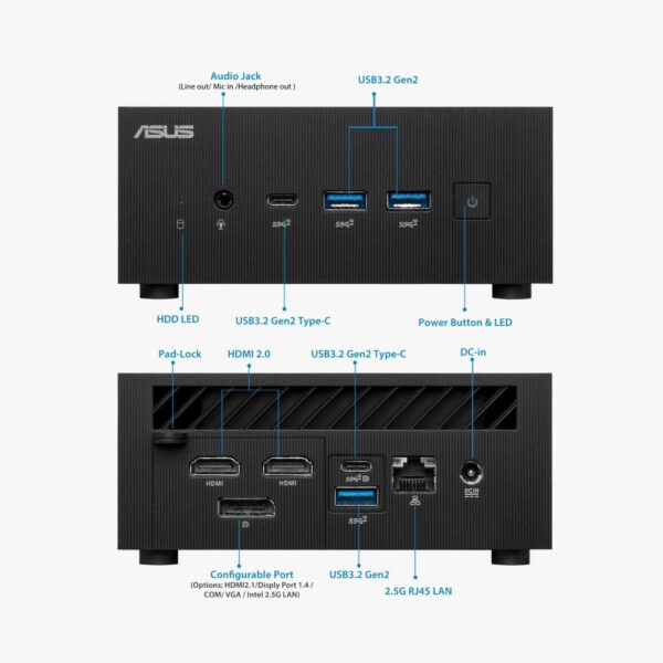 کامپیوتر کوچک ایسوس مدل PN64 i5-E1 16-500 نسل 13