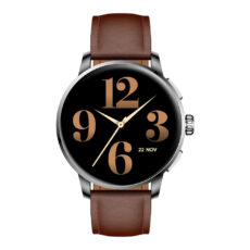 ساعت هوشمند گلوریمی مدل Artist مناسب برای ورزش، کنترل سطح اکسیژن خون، شمارش ضربان قلب، پایش وضعیت خواب با بند چرم