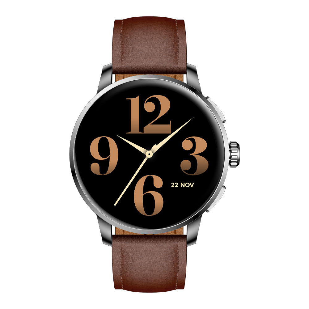 ساعت هوشمند گلوریمی مدل Artist مناسب برای ورزش، کنترل سطح اکسیژن خون، شمارش ضربان قلب، پایش وضعیت خواب با بند چرم