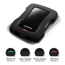 هارد اکسترنال ای دیتا مدل HD330 ظرفیت دو ترابایت دارای رابط USB Type-A 2.0