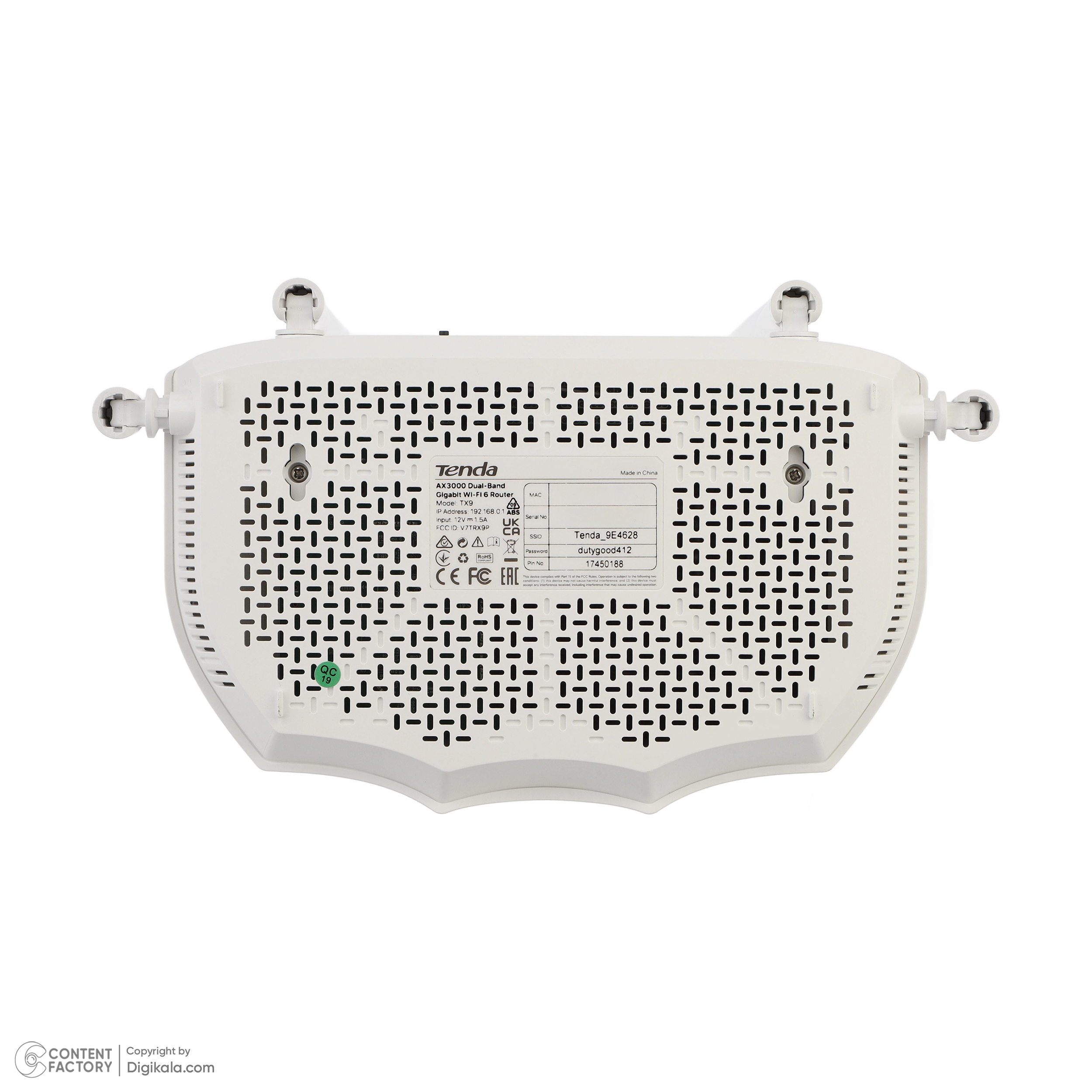 روتر بی‌سیم تندا مدل TX9 AX3000