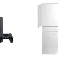 برچسب ماهوت مدلMetallic White مناسب برای کنسول بازی PS4 Pro