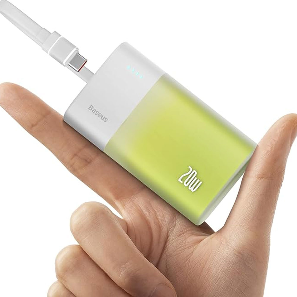 پاوربانک 20 وات باسئوس مدل PPKDC05I ظرفیت 5200 میلیآمپرساعت