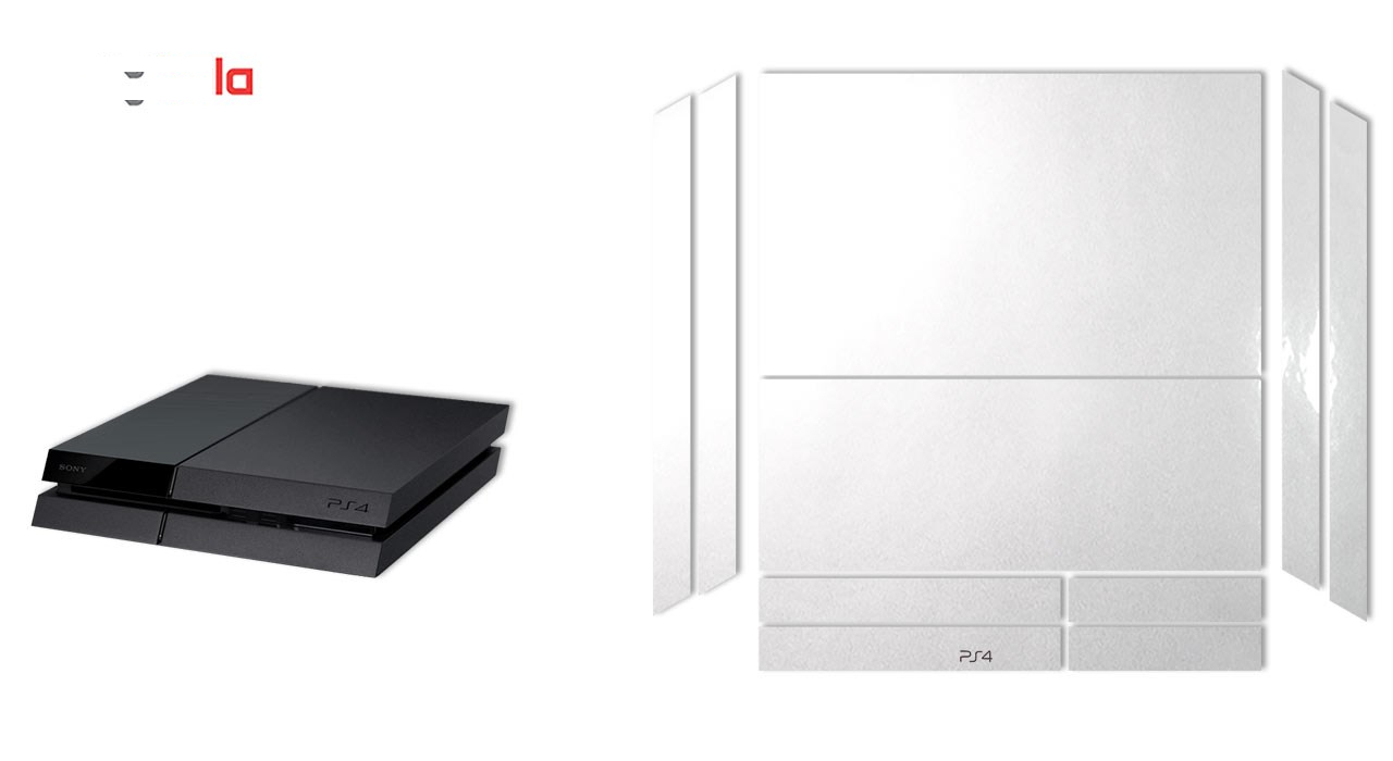 برچسب ماهوت مدلMetallic White مناسب برای کنسول بازی PS4