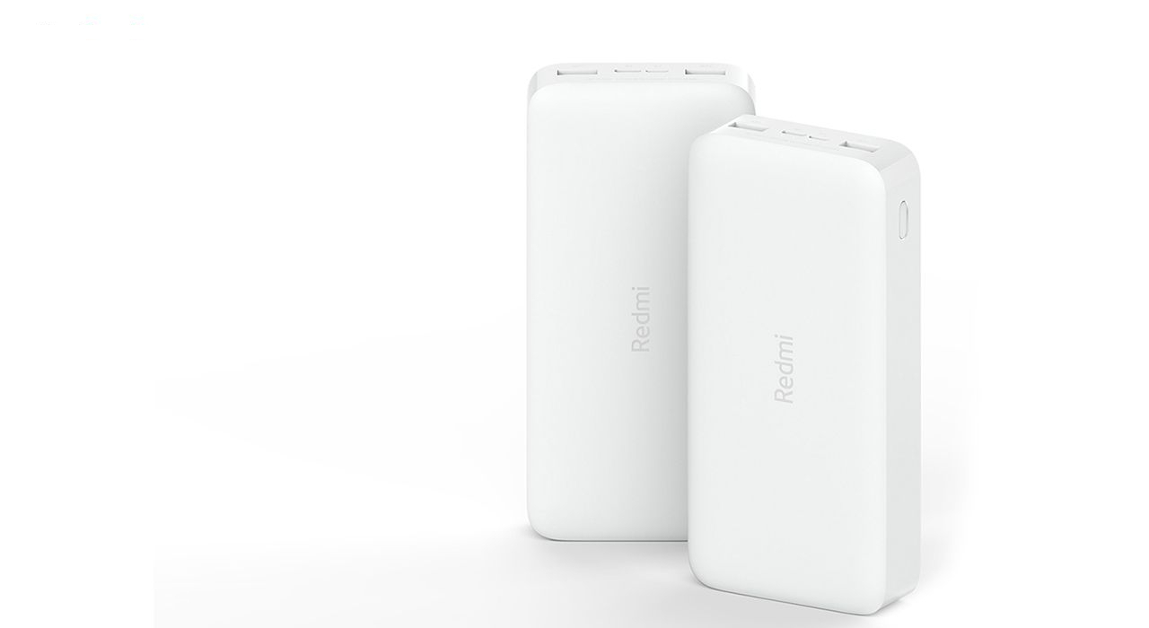 پاوربانک شیائومی مدل Redmi ظرفیت 20000 میلی آمپرساعت به همراه کابل تبدیل microUSB