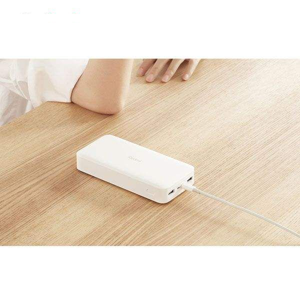 پاوربانک شیائومی مدل Redmi PB200LZM ظرفیت 20000 میلی آمپرساعت به همراه شارژر دیواری سامسونگ و کابل تبدیل