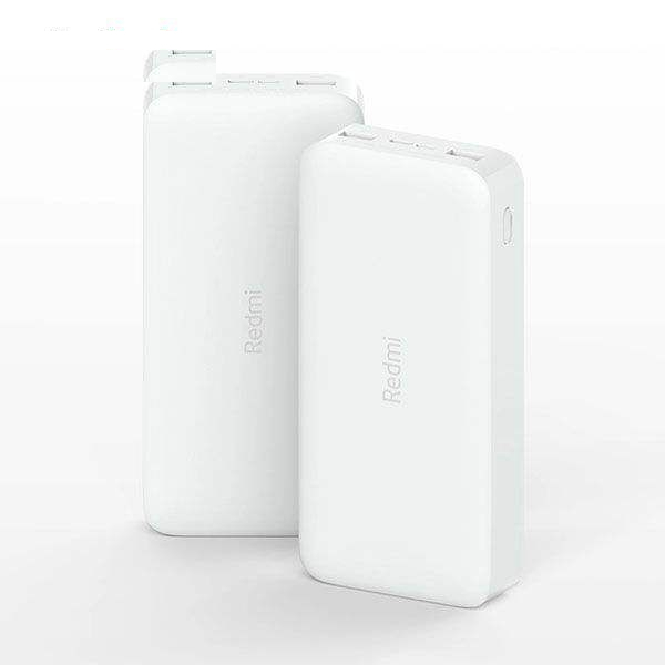 پاوربانک شیائومی مدل Redmi PB200LZM ظرفیت 20000 میلی آمپرساعت به همراه شارژر دیواری سامسونگ و کابل تبدیل