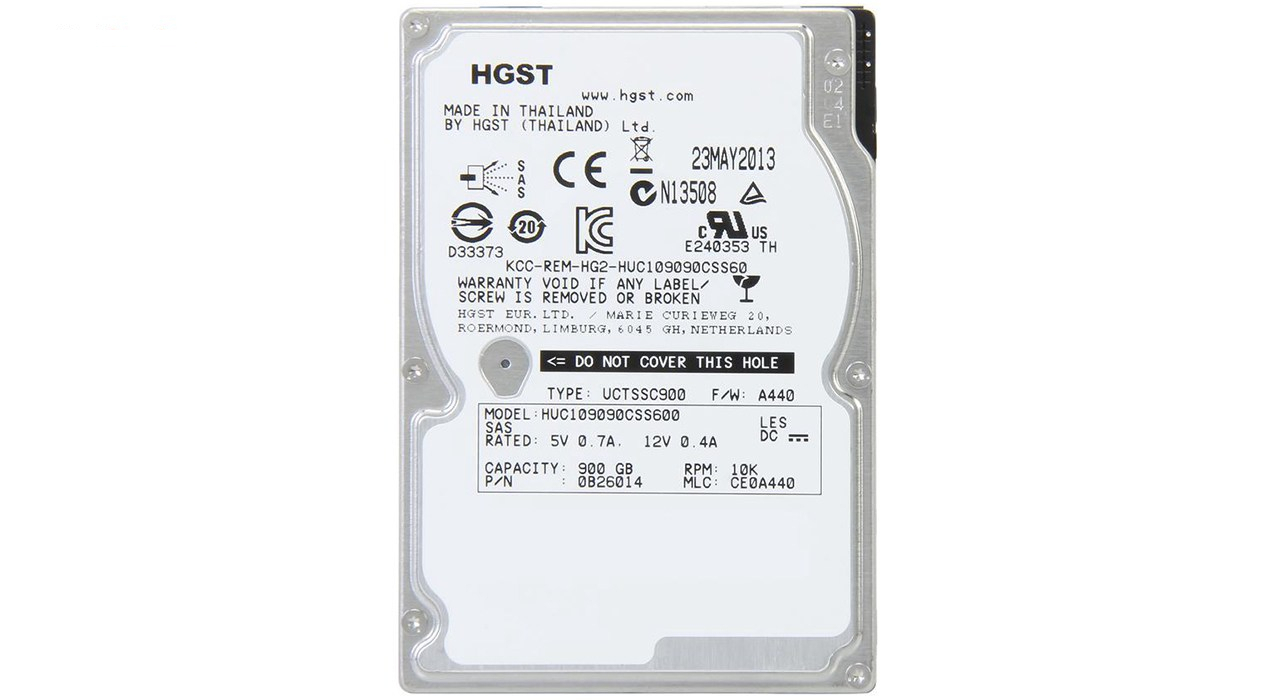 هارد اینترنال اچ جی اس تی مدل Ultrastar C10K900 HUC109090CSS600 ظرفیت 900 گیگابایت