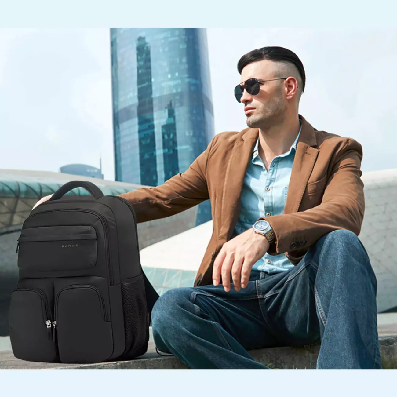 کوله پشتی لپ تاپ بنج مدل BG-1807 مناسب برای لپ تاپ 15.6 اینچ