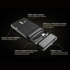 هارد اکسترنال اپیسر مدل 1 ظرفیت دو ترابایت دارای رابط USB Type-A 3.1