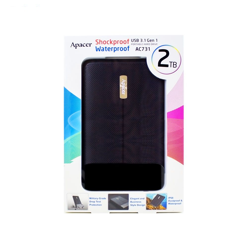 هارد اکسترنال اپیسر مدل 1 ظرفیت دو ترابایت دارای رابط USB Type-A 3.1