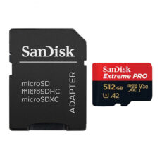 کارت حافظه microSDXC سن دیسک مدل Extreme PRO کلاس A2 استاندارد UHS-I U3 سرعت 170MBs ظرفیت 512 گیگابایت به همراه آداپتور SD