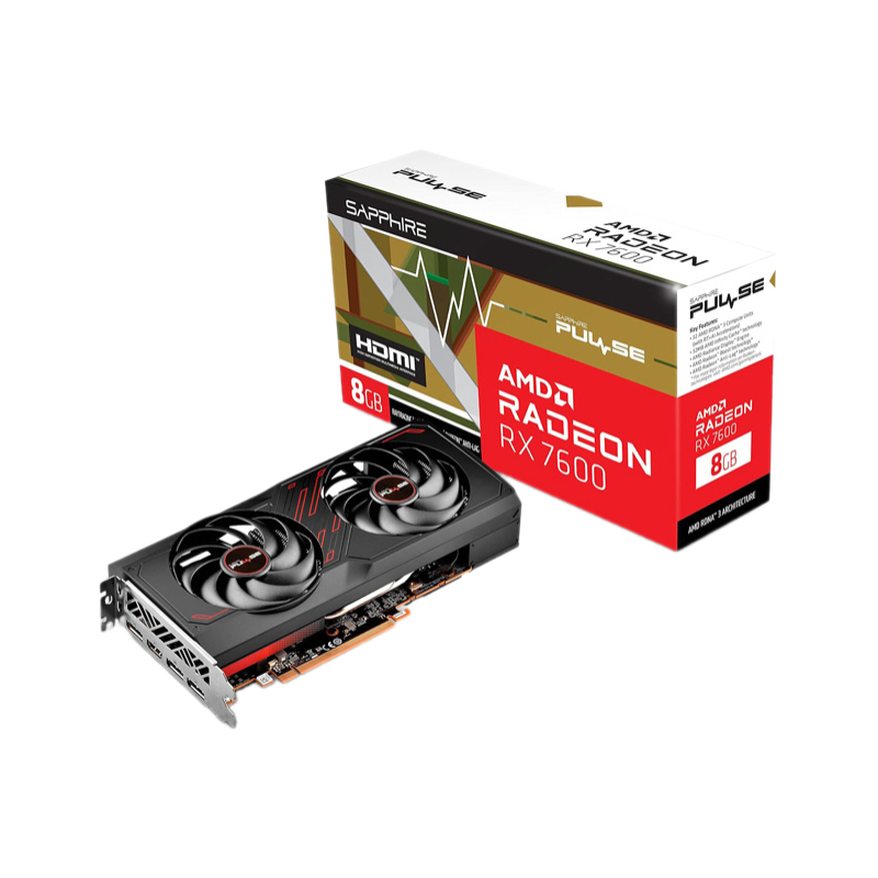 کارت گرافیک سافایر مدل PULSE AMD Radeon RX 7600 Gaming OC 8GB