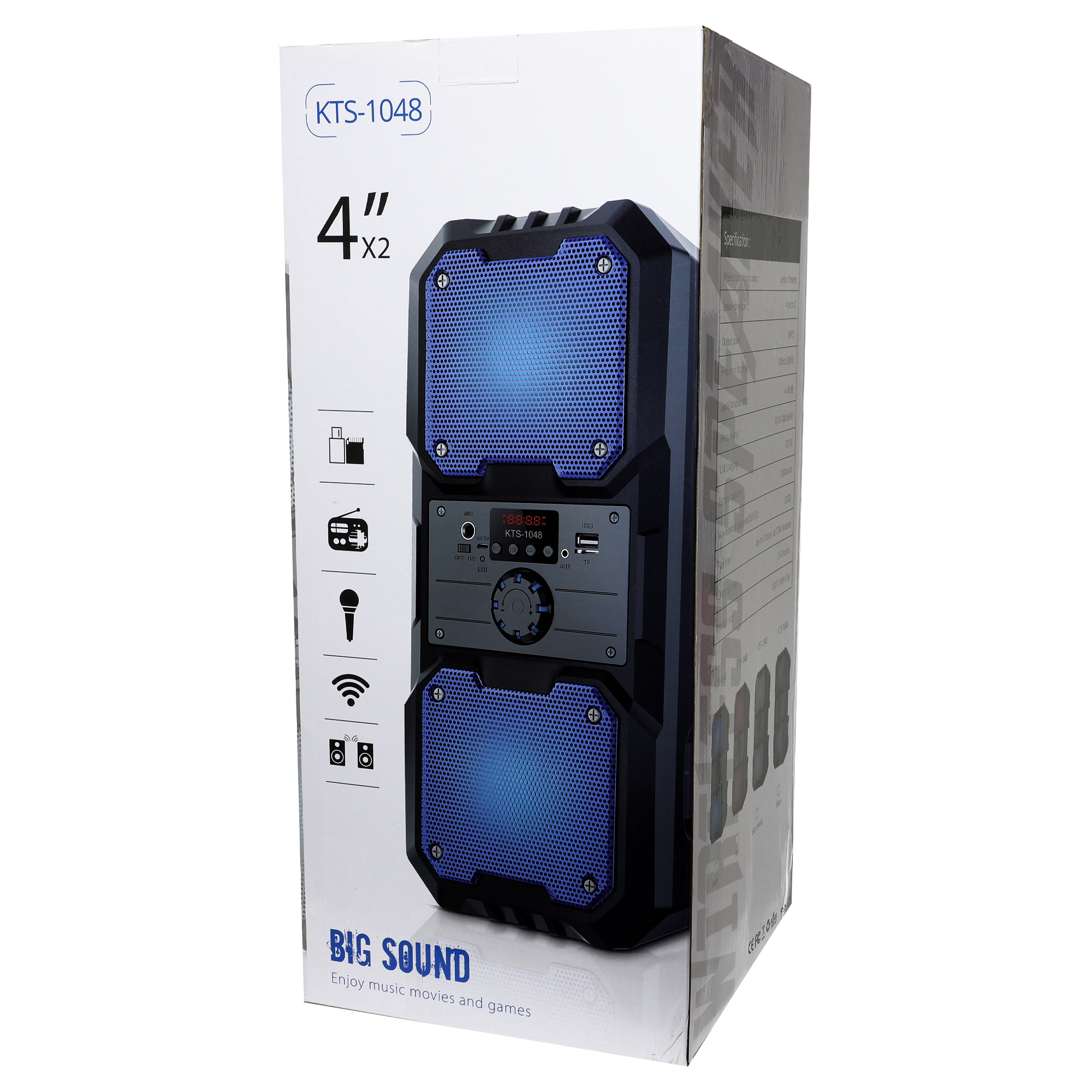 اسپیکر بلوتوثی قابل حمل کی تی اس مدل KTS-1048