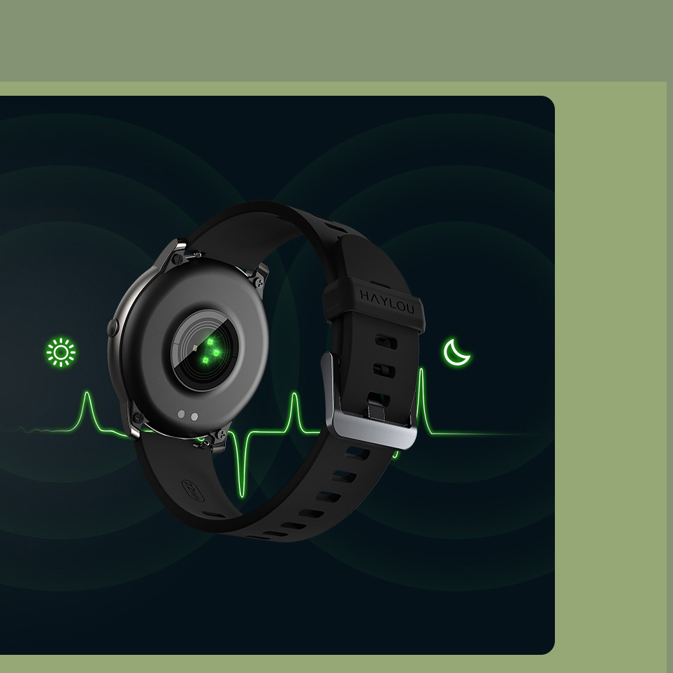 ساعت هوشمند 45.3 میلی متری هایلو مدل Solar LS05 با بند سیلیکونی