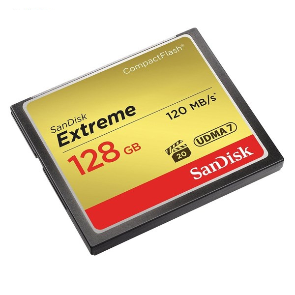 کارت حافظه CompactFlash سن دیسک مدل Extreme سرعت 800X 120MBps ظرفیت 128 گیگابایت