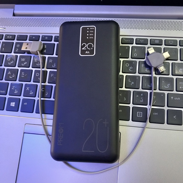 پاوربانک مدل ZHY-P13s.2024 ظرفیت 20000 میلی آمپر ساعت