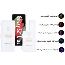 محافظ صفحه نمایش و پشت گوشی بوف مدل Hg01 مناسب برای گوشی موبایل سامسونگ Galaxy S21 Ultra