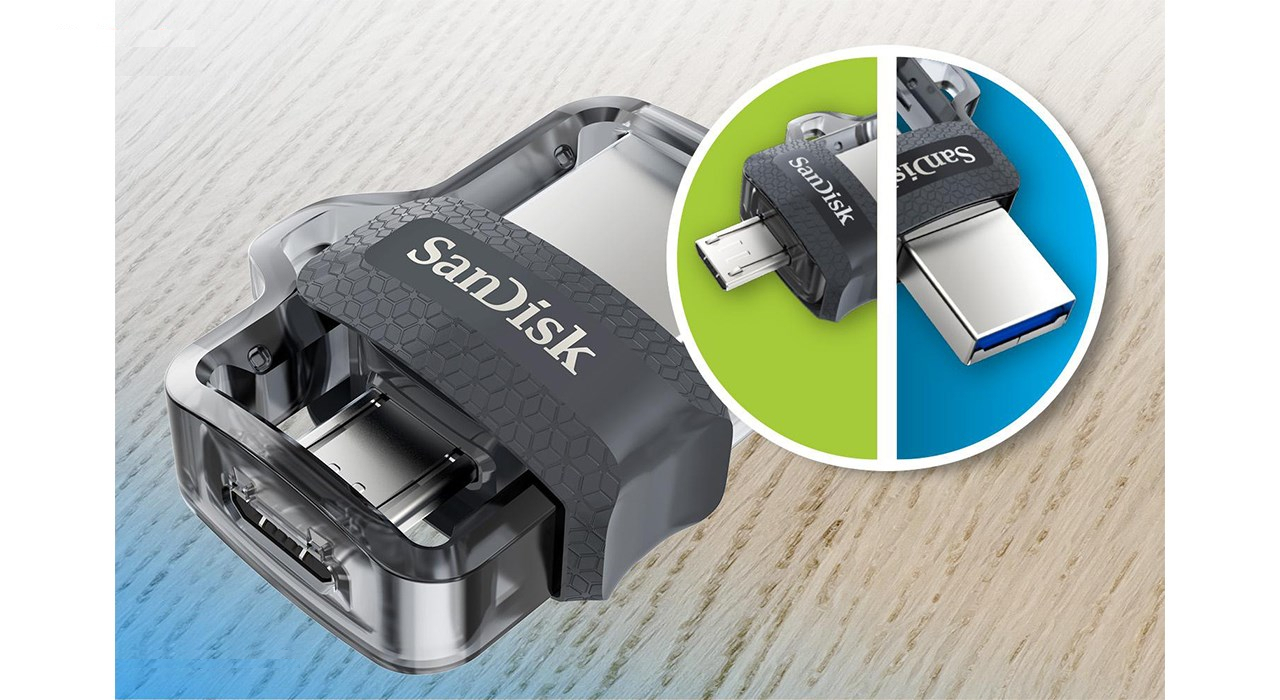 فلش مموری سن دیسک مدل Ultra Dual Drive M3.0 ظرفیت 256 گیگابایت