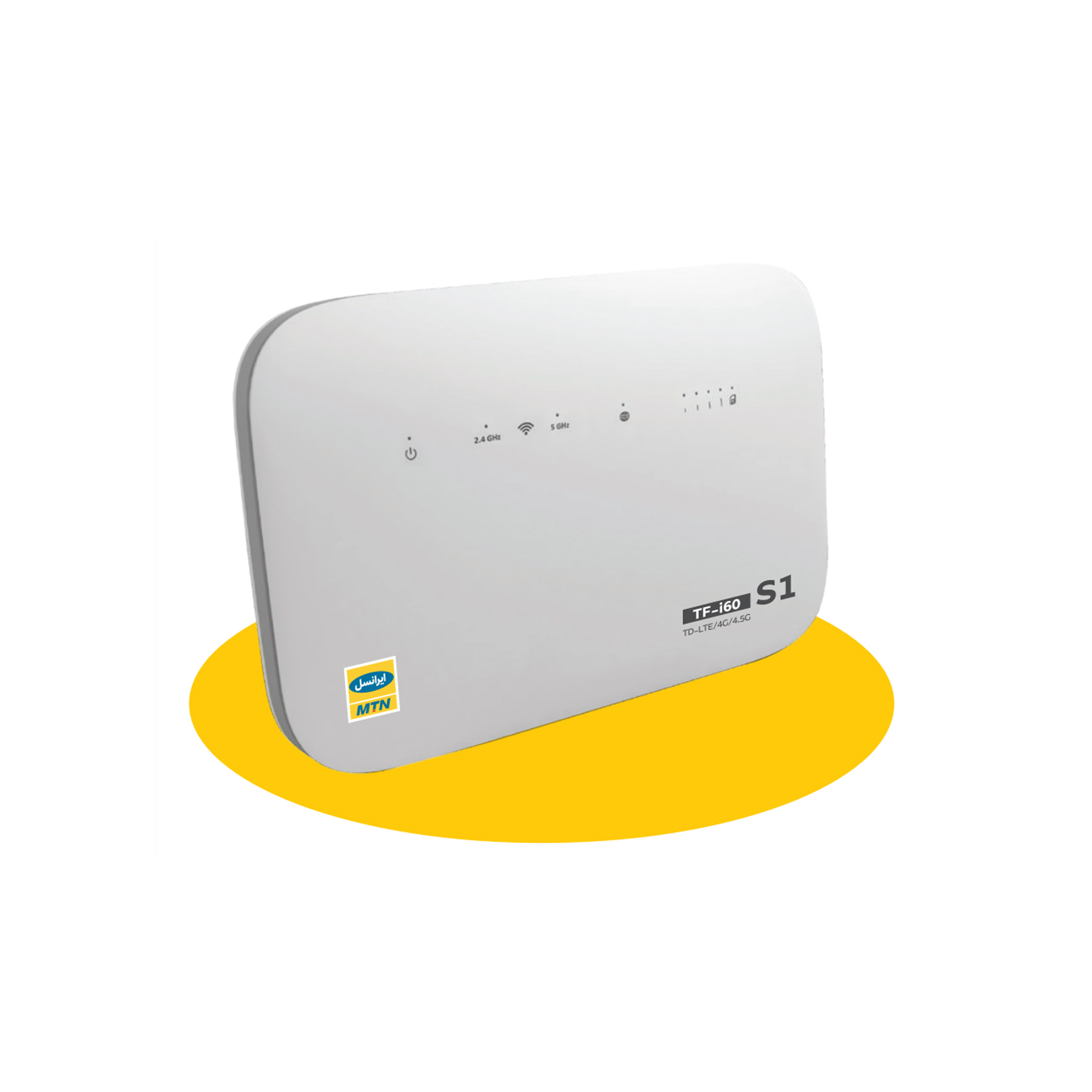 مودم 4G/TD-LTE ایرانسل مدل TF-I60 S1 به همراه يک سيمکارت TD و يک سيمکارت FD