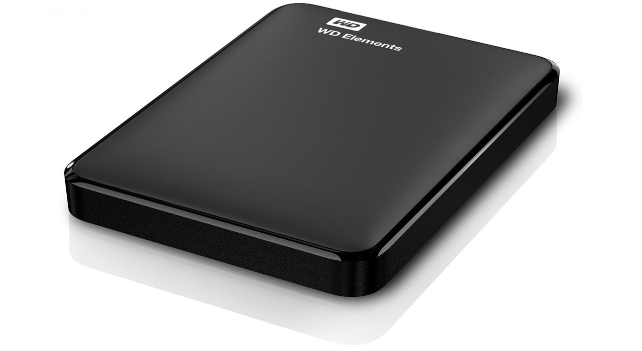 هارد اکسترنال وسترن دیجیتال مدل Elements ظرفیت یک ترابایت دارای رابط USB Type-A 3.0