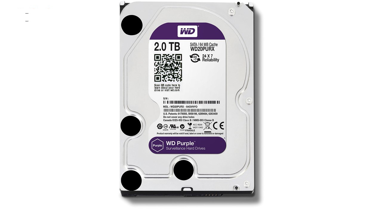 هارددیسک اینترنال وسترن دیجیتال مدل Purple WD20PURX ظرفیت 2 ترابایت