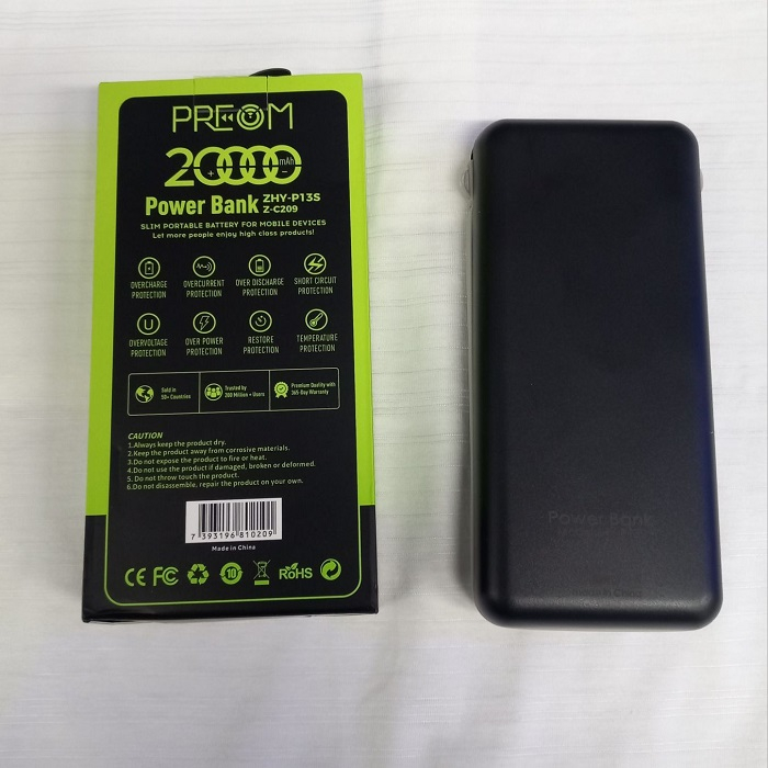 پاوربانک مدل ZHY-P13s.2024 ظرفیت 20000 میلی آمپر ساعت