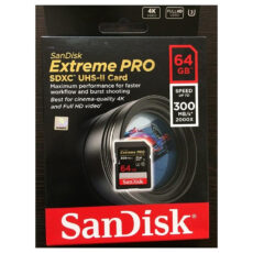 کارت حافظه SDXC سن دیسک مدل Extreme Pro استاندارد UHS-II U3 سرعت 2000X 300MBps ظرفیت 64 گیگابایت