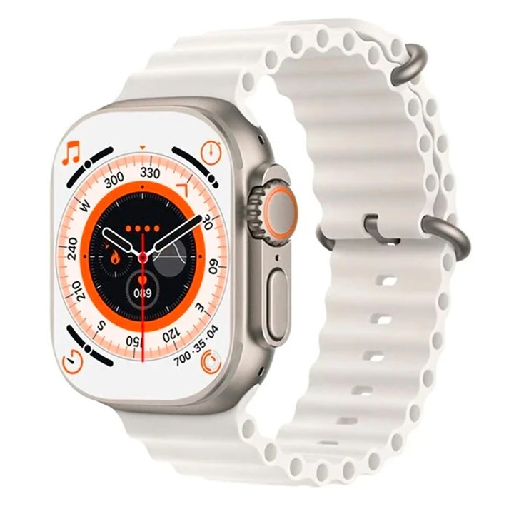 ساعت هوشمند مدل ULTRA 10 دارای قابلیت های کنترل موسیقی، کنترل سطح اکسیژن خون، مکالمه از طریق بلوتوث، پشتیبانی از زبان فارسی، قابلیت تغییر طرح ساعت یا تم ، بند فلزی