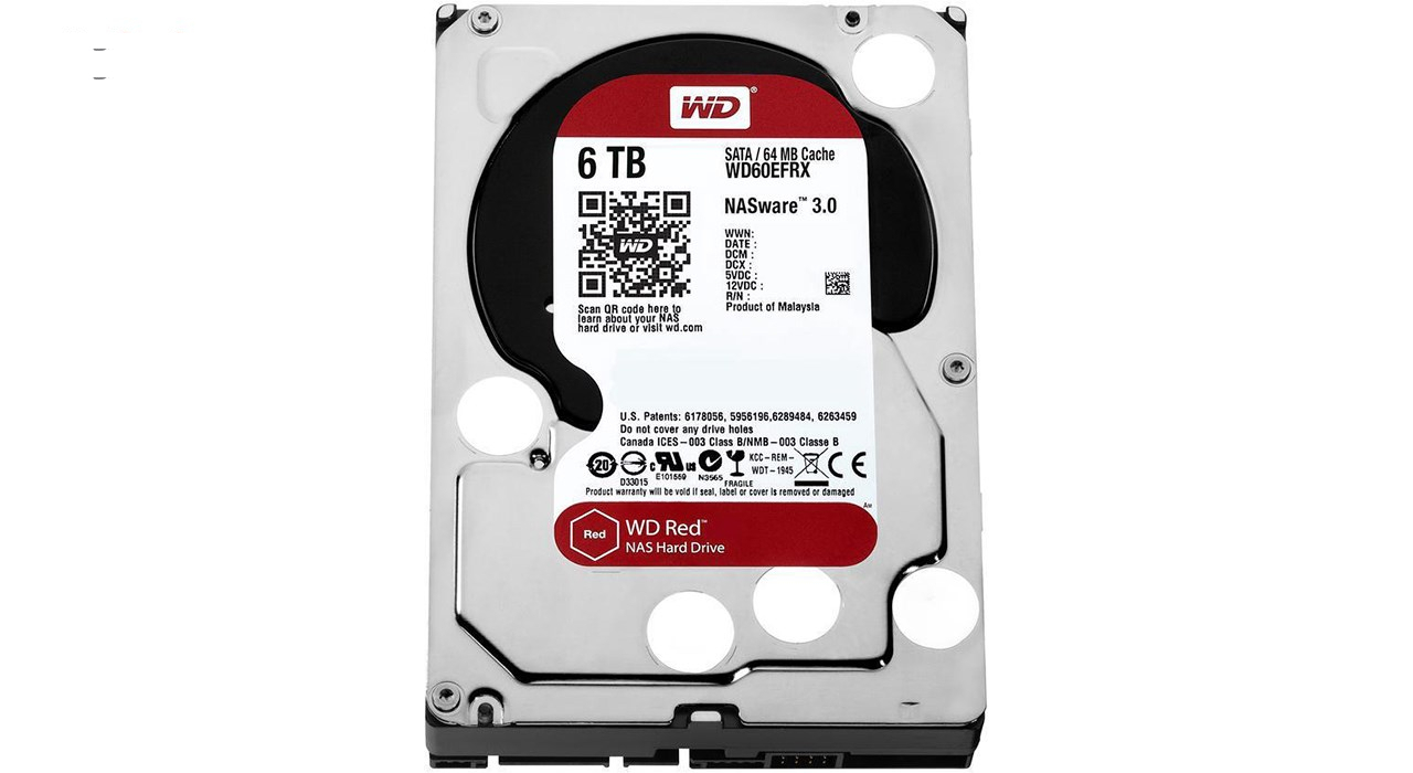 هارددیسک اینترنال وسترن دیجیتال مدل Red WD60EFRX ظرفیت 6 ترابایت