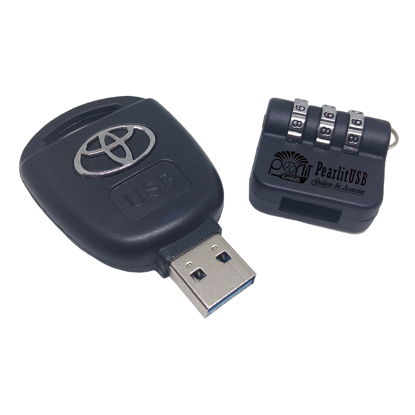 فلش مموری پرلیت یو اس بی طرح ریموت تویوتا کد L20-U3.0 ظرفیت 128گیگابایت