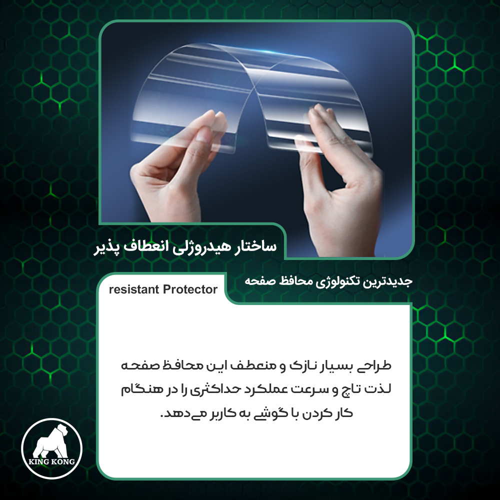محافظ صفحه نمایش مات کینگ کونگ مدل Tough مناسب برای گوشی موبایل سامسونگ Galaxy A56 به همراه محافظ پشت گوشی