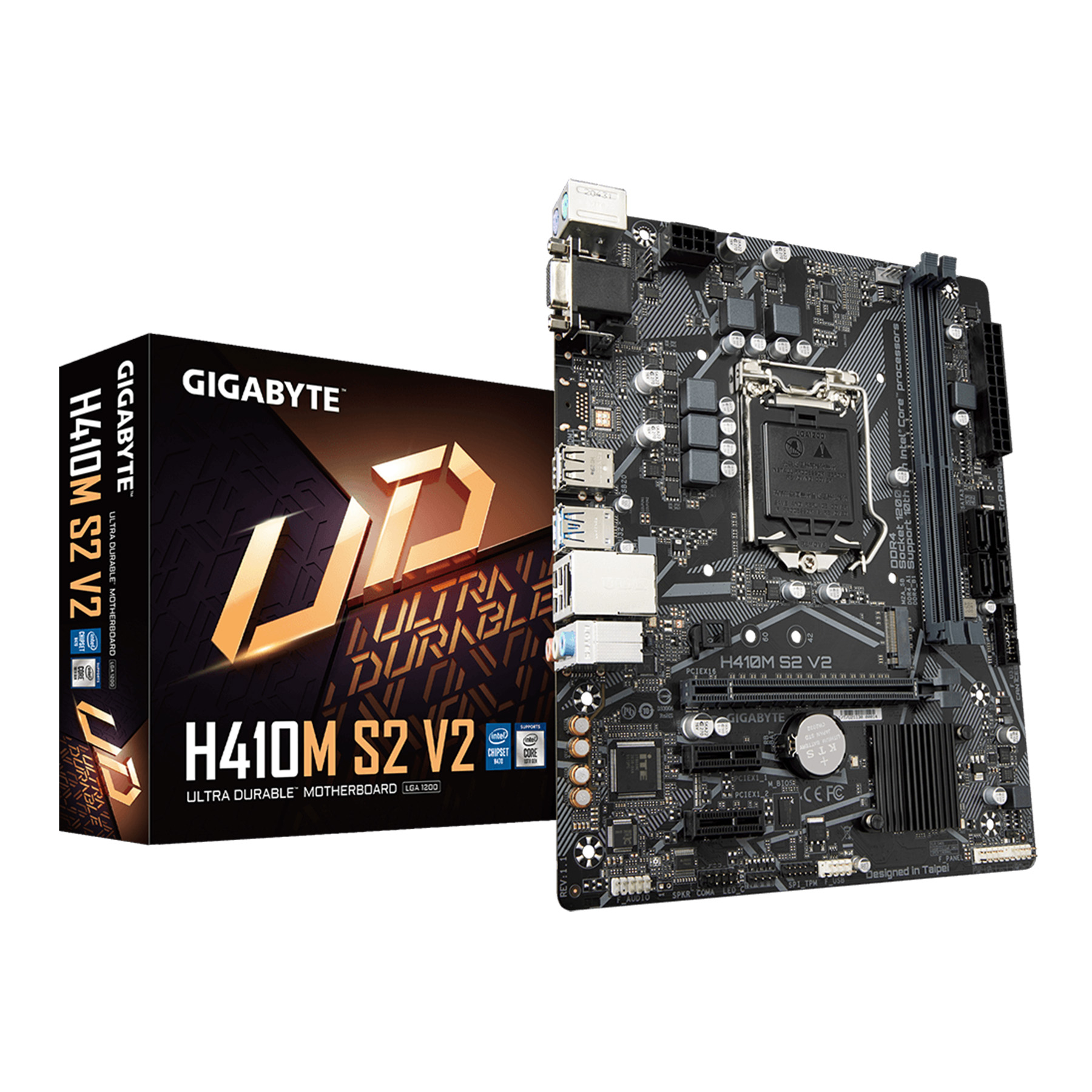 مادربرد گیگابایت مدل H410M S2 V2 rev. 1.7