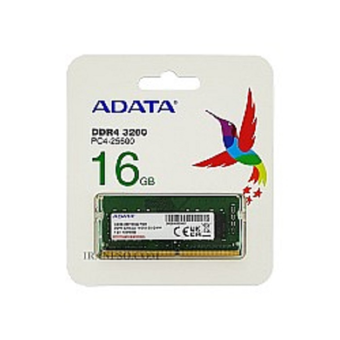 رم لپ تاپ DDR4 تک کانال 3200 مگاهرتز CL22 ای دیتا مدل PC4-25600 ظرفیت 16 گیگابایت
