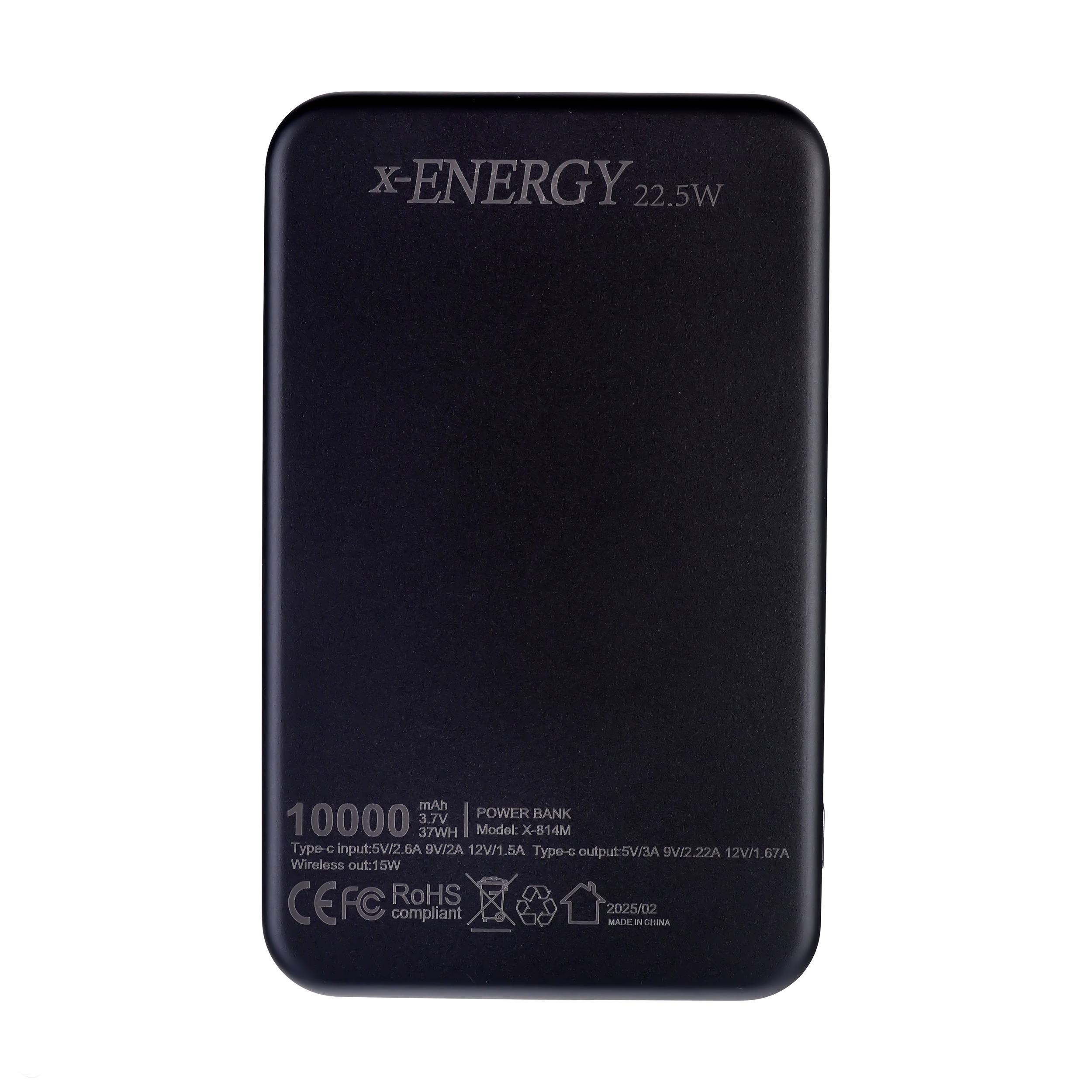 پاوربانک ایکس انرژی مدل X-814M 22.5W ظرفیت 10000 میلی آمپر ساعت