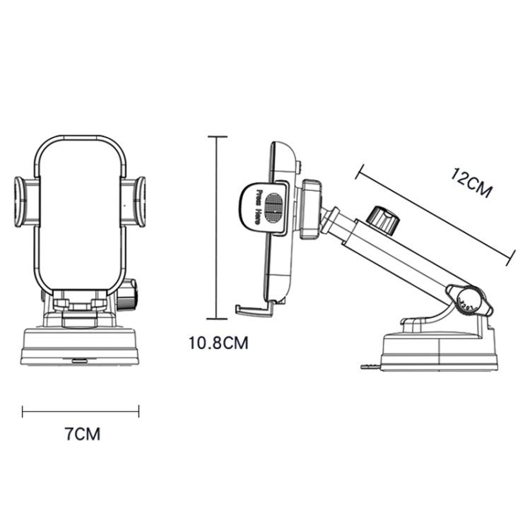 پایه نگهدارنده و شارژر بی سیم گوشی موبایل یسیدو مدل C197