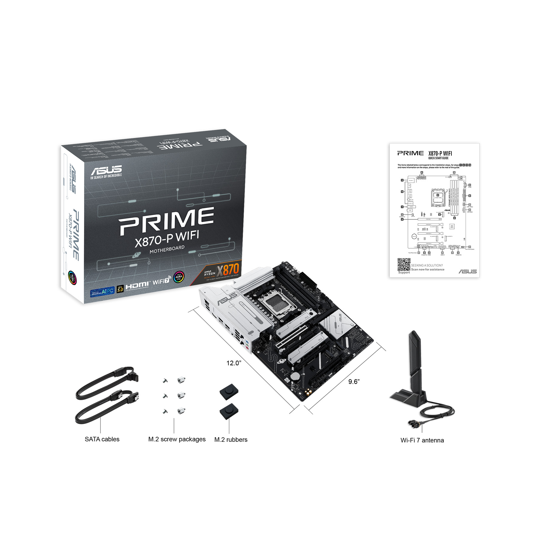 مادربرد ایسوس مدل PRIME X870-P WIFI