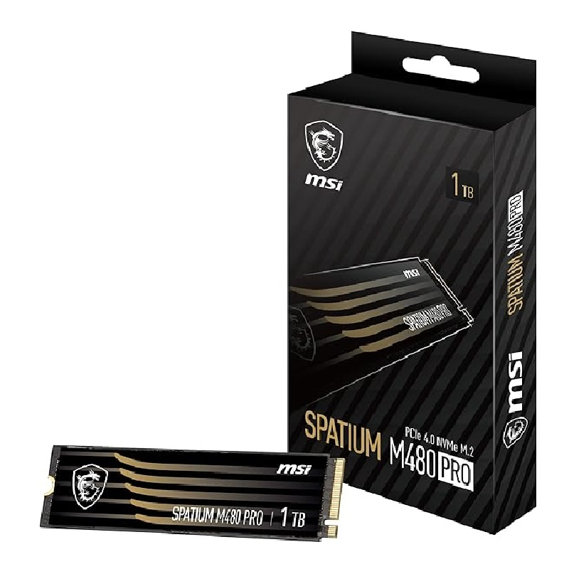 اس اس دی اینترنال ام اس آی مدل SPATIUM M480 PRO PCIe 4.0 NVMe M.2 ظرفیت یک ترابایت