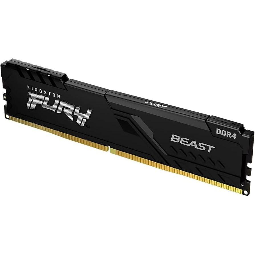 رم کامپیوتر DDR4 تک کاناله 2666 مگاهرتز CL16 کینگستون مدل FURY Beast ظرفیت 8 گیگابایت