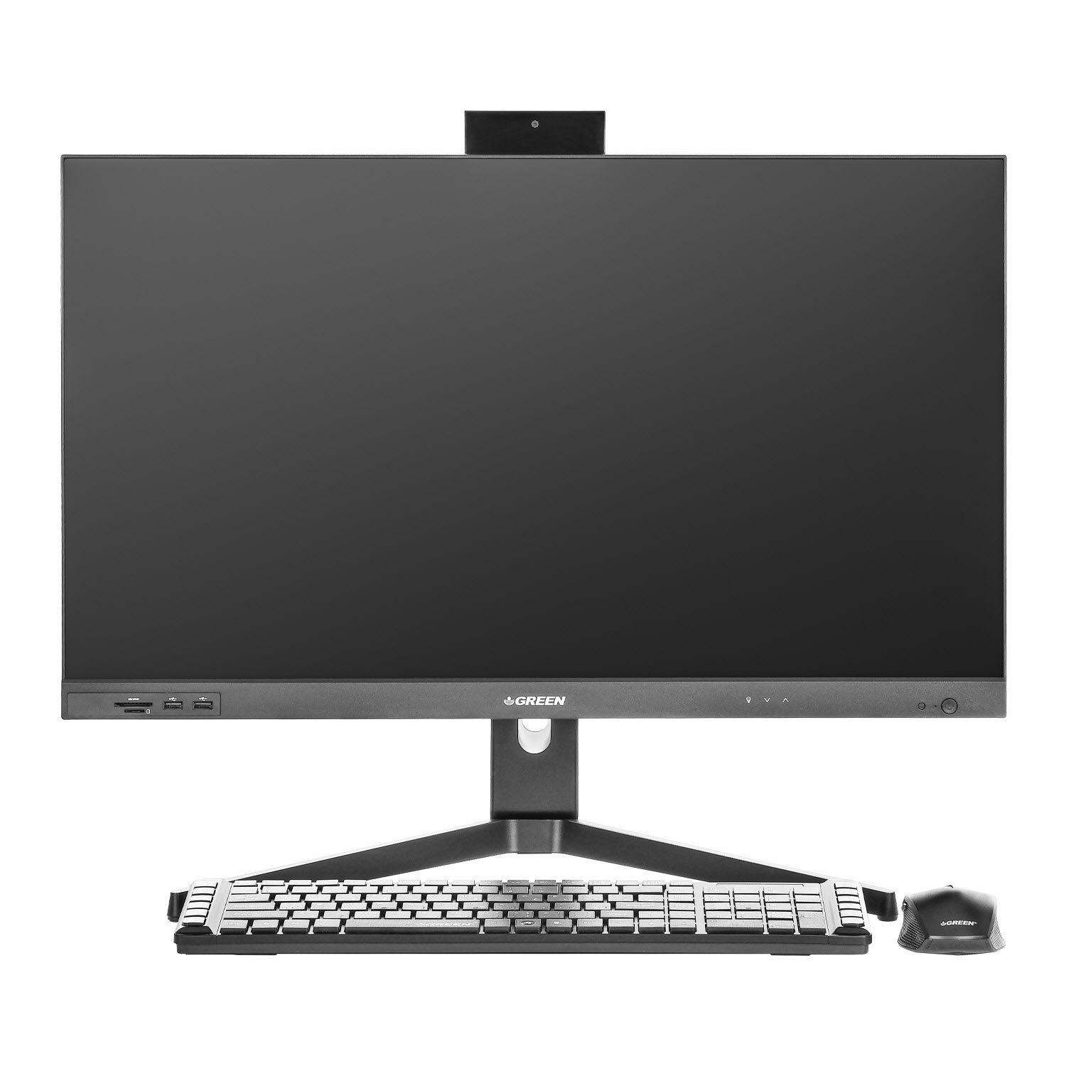 کامپیوتر همه کاره 27 اینچ گرین مدل GT627 با پردازنده Core i5 Intel Core i5 12400 رم 16 گیگابایت از نوع DDR4 حافظه داخلی 512 گیگابایت SSD کارت گرافیک UHD Graphics (integrated) نمایشگر از نوع VA