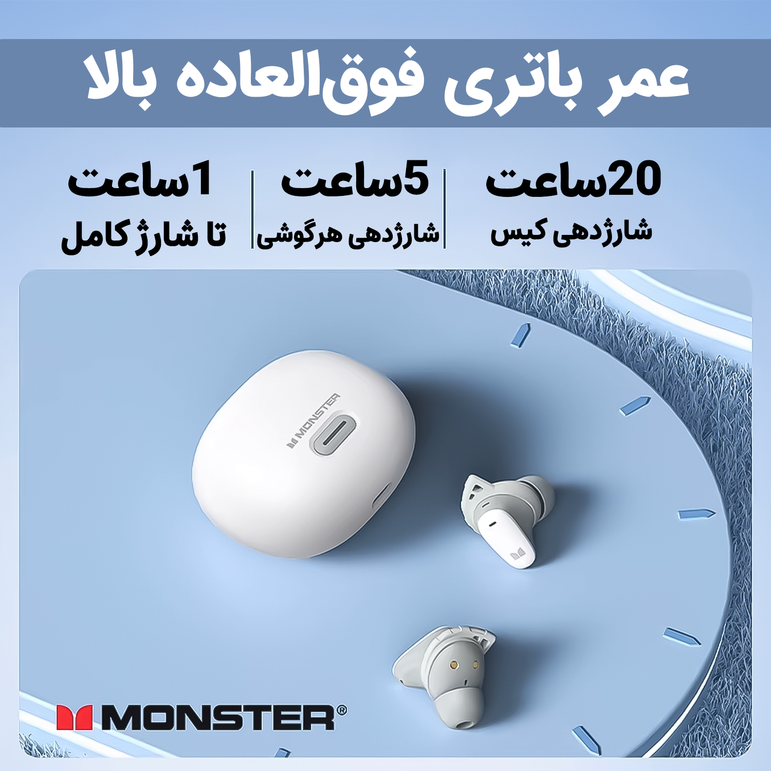 هدفون بلوتوثی مانستر مدل N-Lite 206