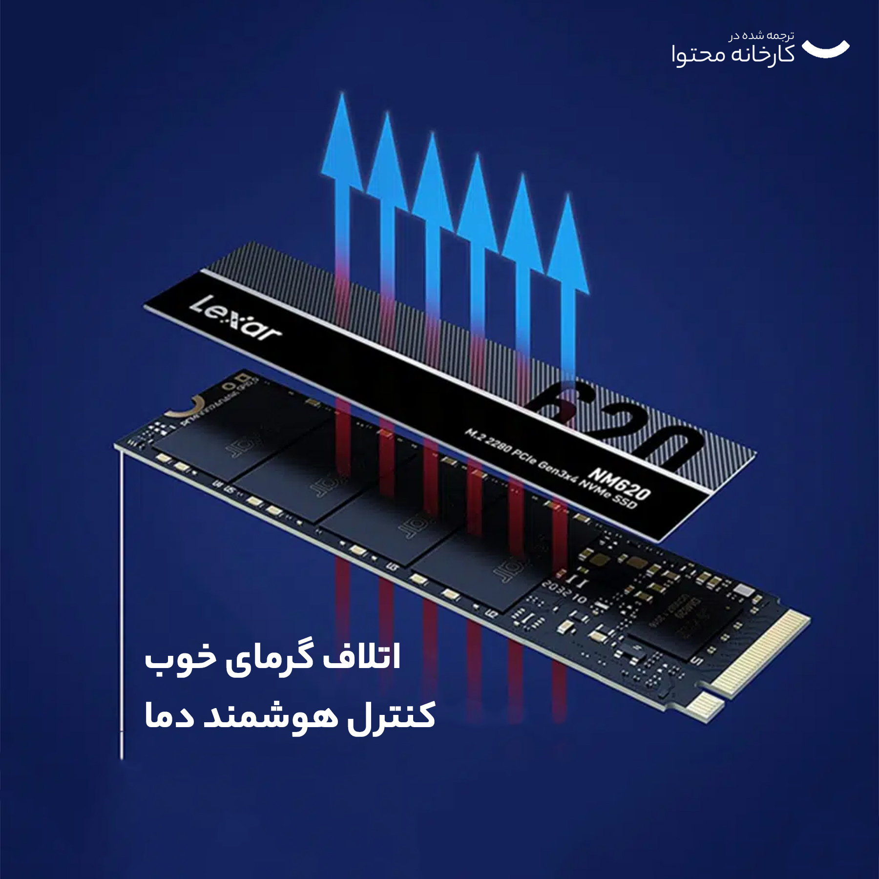 اس اس دی اینترنال لکسار مدل NM620 M.2 2280 ظرفیت 2 ترابایت