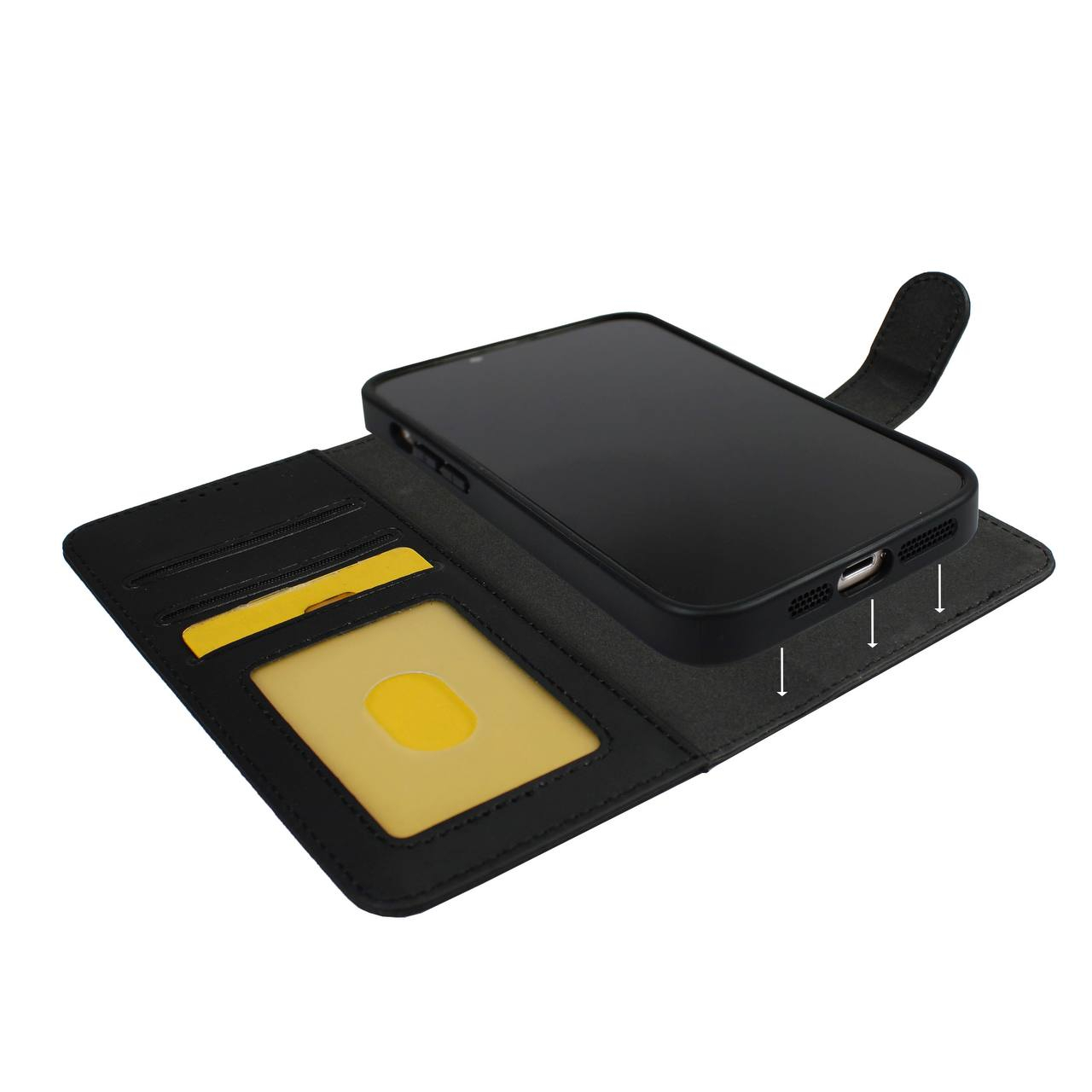 کیف کلاسوری اچ دی دی طرح چرمی مگ سیف مدل LUXURY مناسب برای گوشی موبایل اپل IPHONE 13 pro