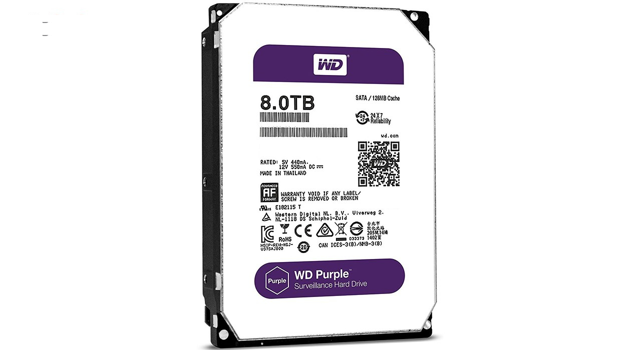 هارددیسک اینترنال وسترن دیجیتال مدل Purple WD80PURZ ظرفیت 8 ترابایت
