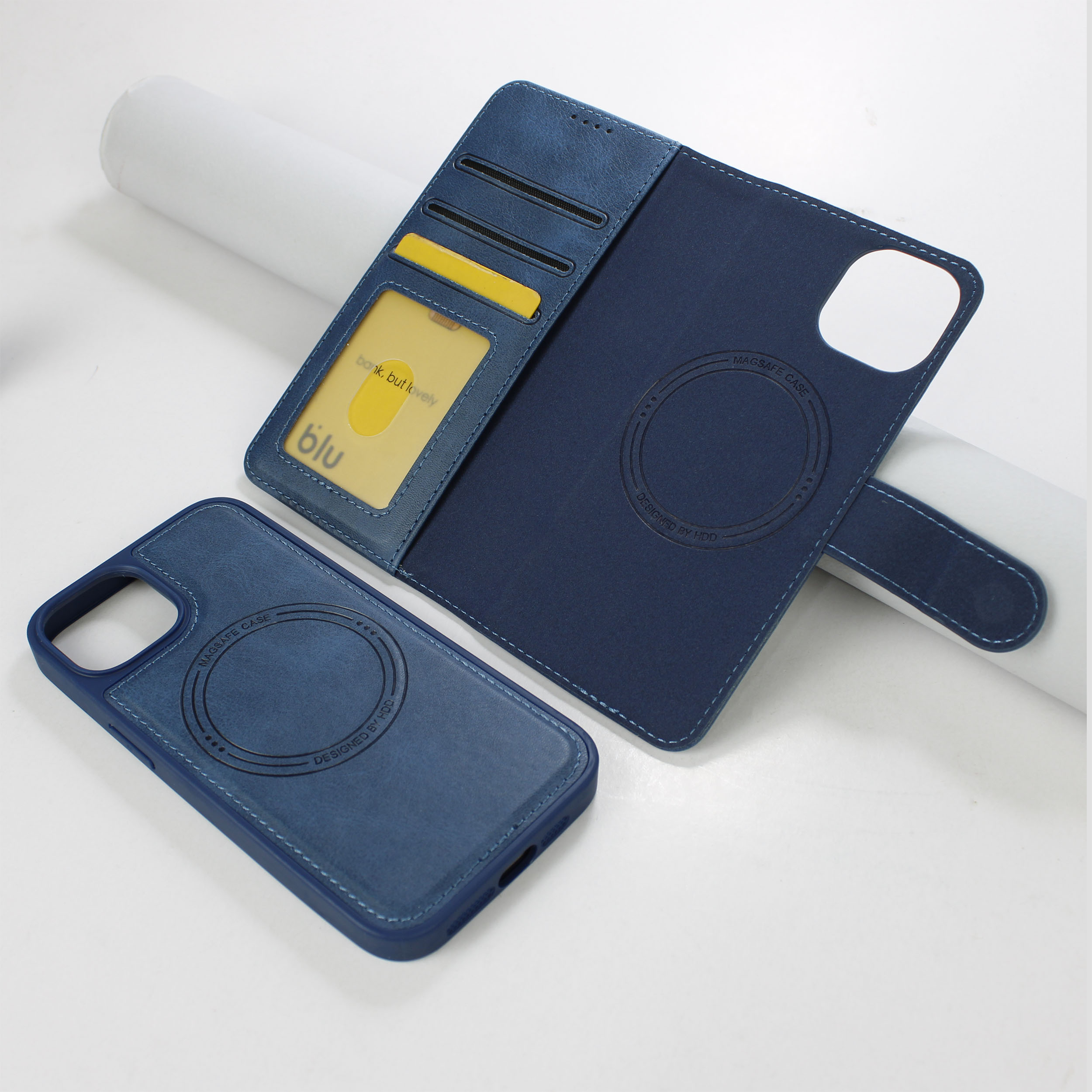 کیف کلاسوری اچ دی دی مدل چرمی مگ سیف مناسب برای گوشی موبایل اپل 13/IPHONE 14