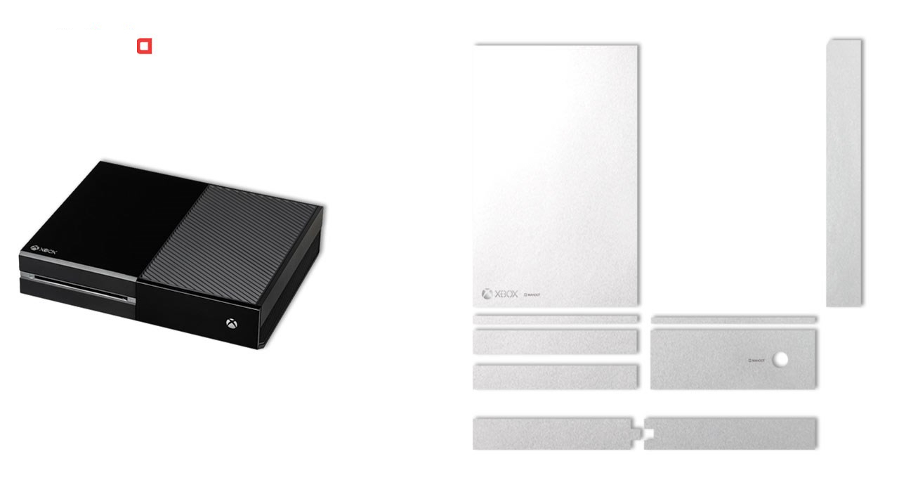 برچسب ماهوت مدل Metallic White مناسب برای کنسول بازی Xbox One