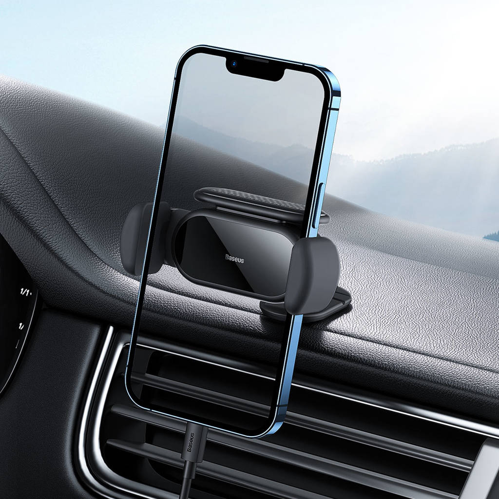 پایه نگهدارنده گوشی موبایل بیسوس مدل Solar Electric Car Mount
