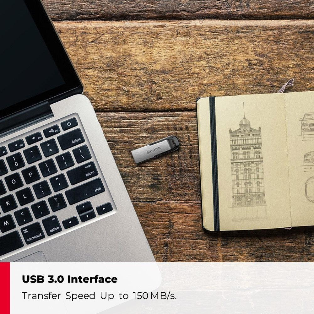 فلش مموری سن دیسک مدل Ultra Flair CZ73 ظرفیت 32 گیگابایت بسته 5 عددی