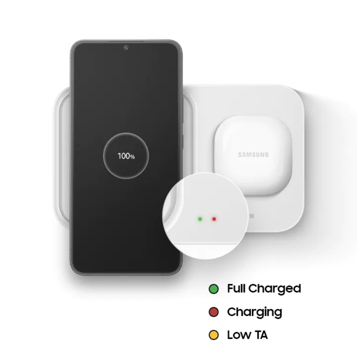 شارژر بی سیم سامسونگ مدل EP-P5400 به همراه شارژر 25وات