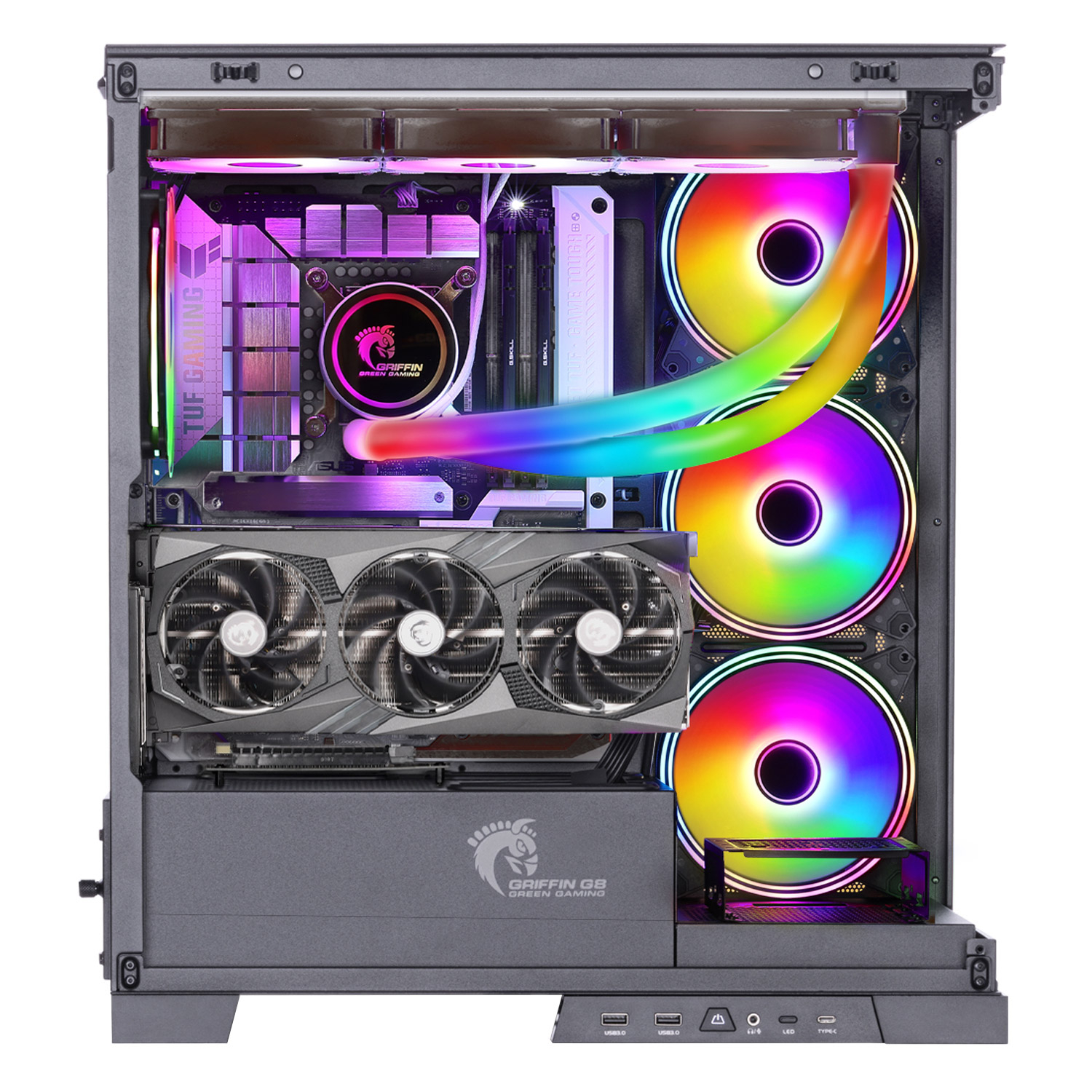 کیس کامپیوتر گرین مدل GRIFFIN G8